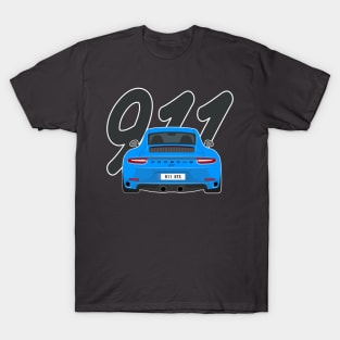 911 gts racing blue T-Shirt